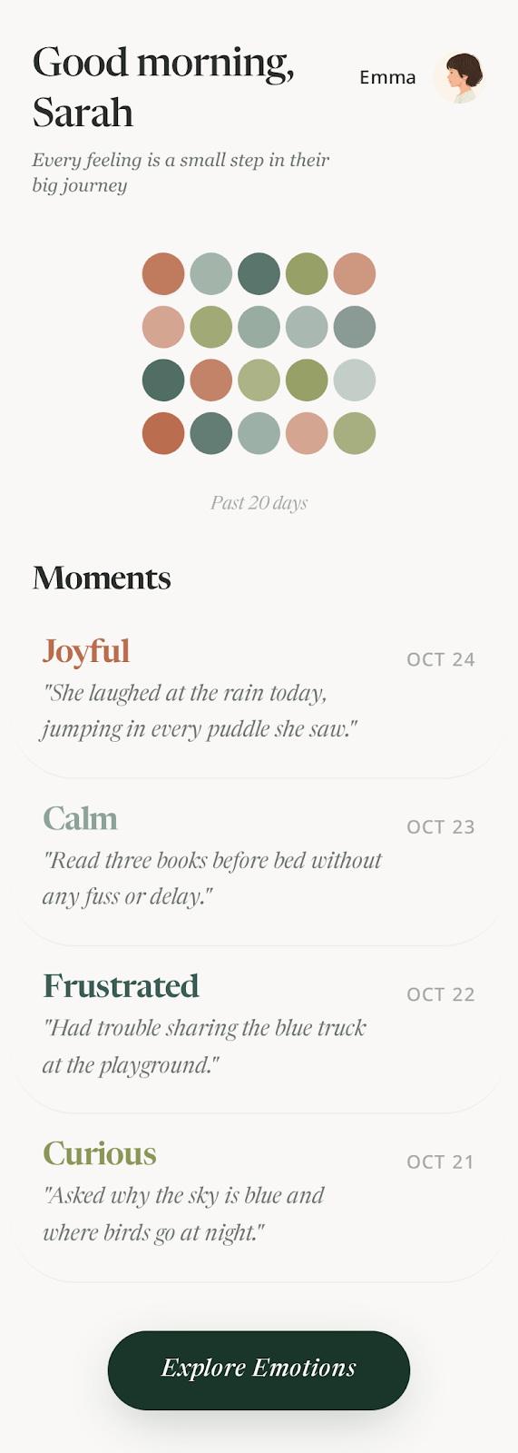 Hearthset Home Screen